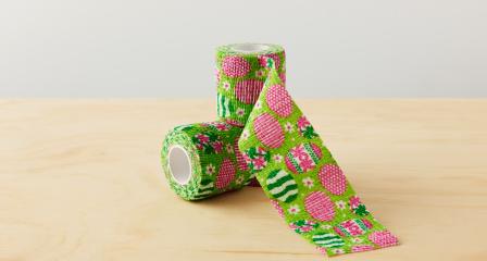 Easter bandage roll on a flat surface